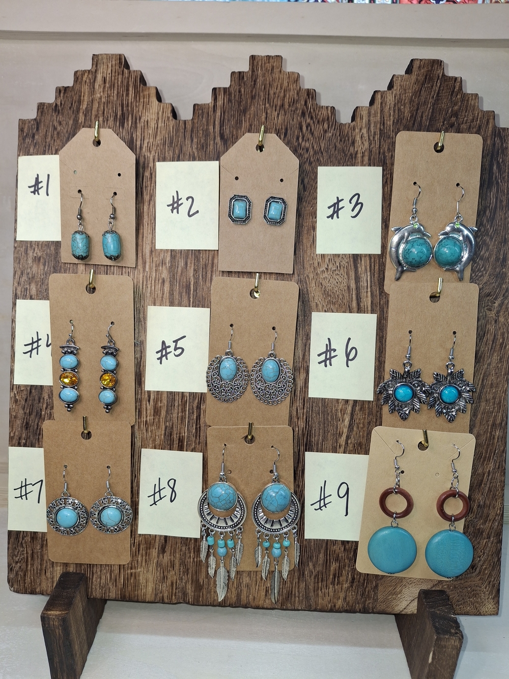 Turquoise Drop Earrings - Select Choice